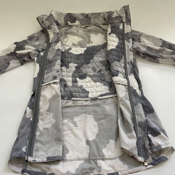 ATHLETA PrimaLoft Jacket Womens Camo Full Zipper Lightweight Windbreaker Size XS - Picture 5 of 13